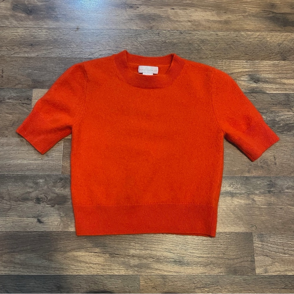 House of Harlow 1960 | Cashmere Cropped Short Sleeve Sweater